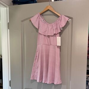 Social Academy Girls 10 Pink Striped Kids Dress Stitch Fix NWT